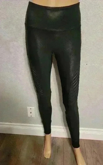 SPANX moto faux leather leggings - Picture 1 of 4